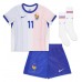 Echipament fotbal Franţa Ousmane Dembele #11 Tricou Deplasare European 2024 pentru copii maneca scurta (+ Pantaloni scurti)